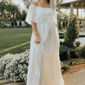 Beautiful baltic born Leon off the shoulder maxi dress. Never worn.